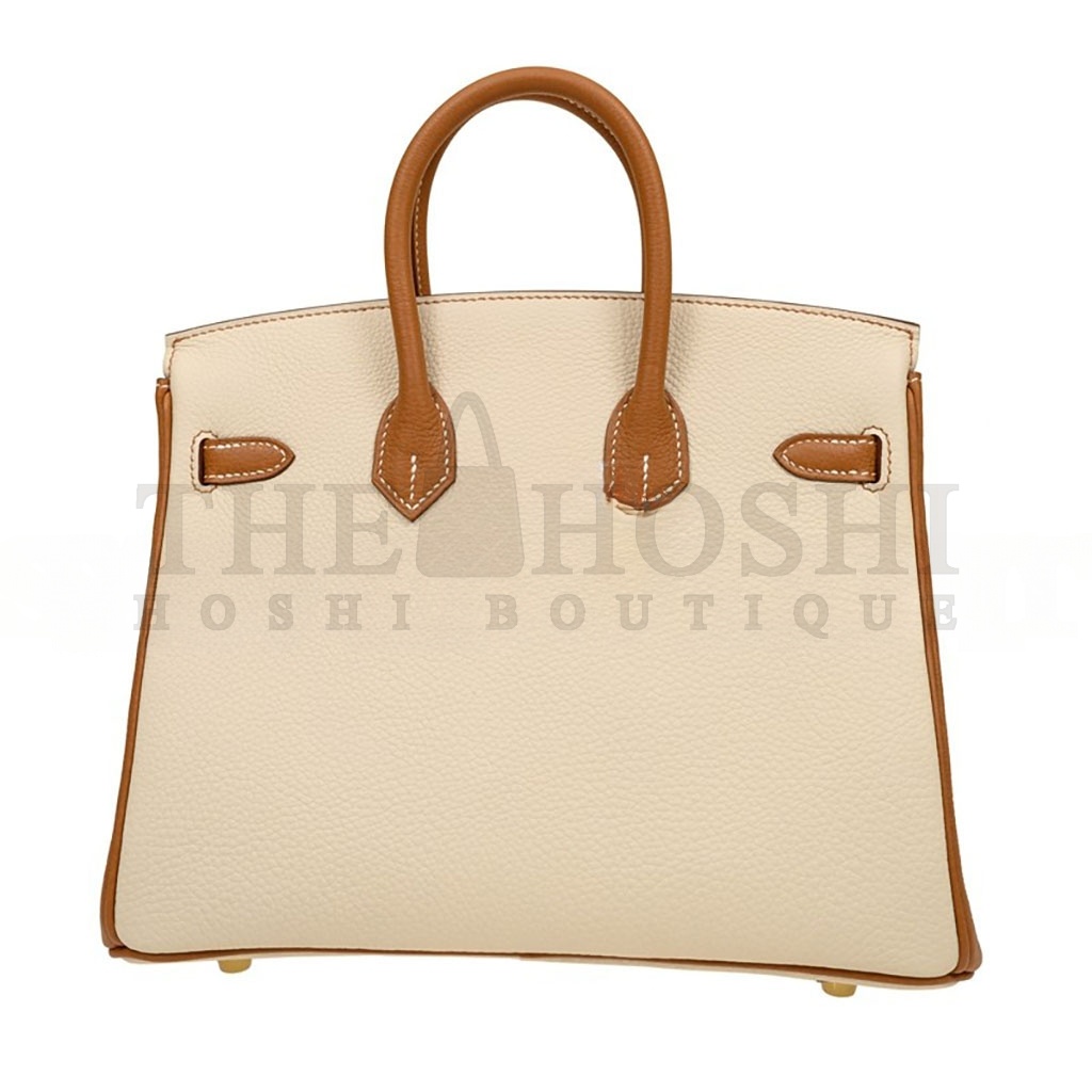 H**me5 BIRKIN 30 EPSOM SELLIER MILKSHAKE WHITE GOLDEN BROWN GOLD BUCKLE BAG H028368CK3Z (30*23*15cm) Master Quality